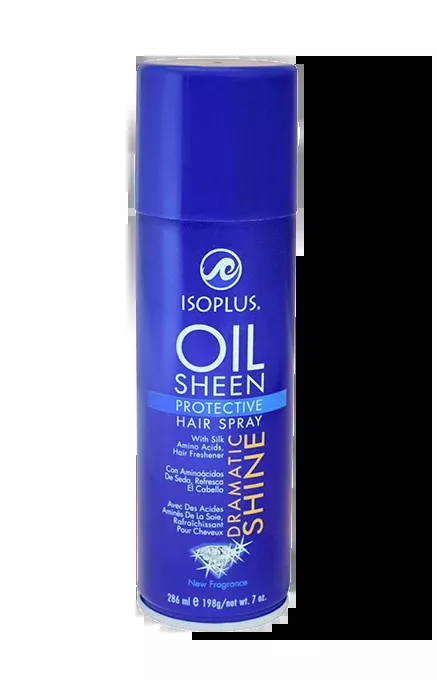 Isoplus Oil Sheen Protective Hair Spray Dramatic Shine 7 oz