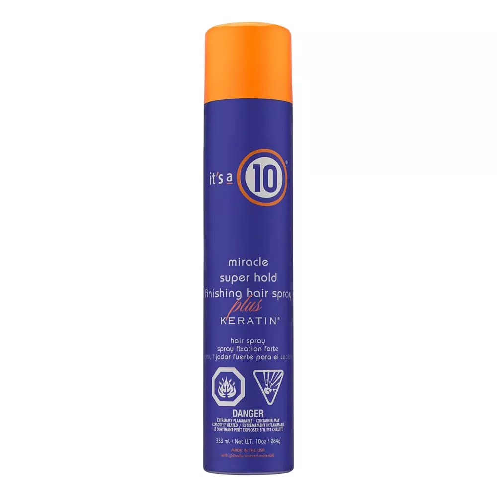It’s a 10 Miracle Super Hold Finishing Hair Spray Plus Keratin 333ml/10oz
