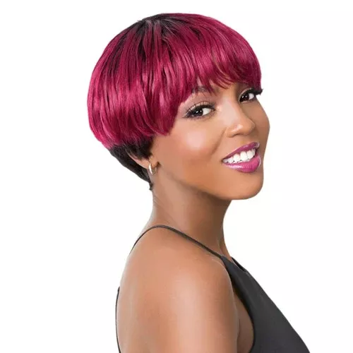 It's a Cap Weave Human Hair Wig - HH TATA