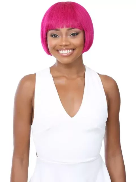 It’s A Wig 100% Human Hair Full Wig – HH BOB W/BANG 8″