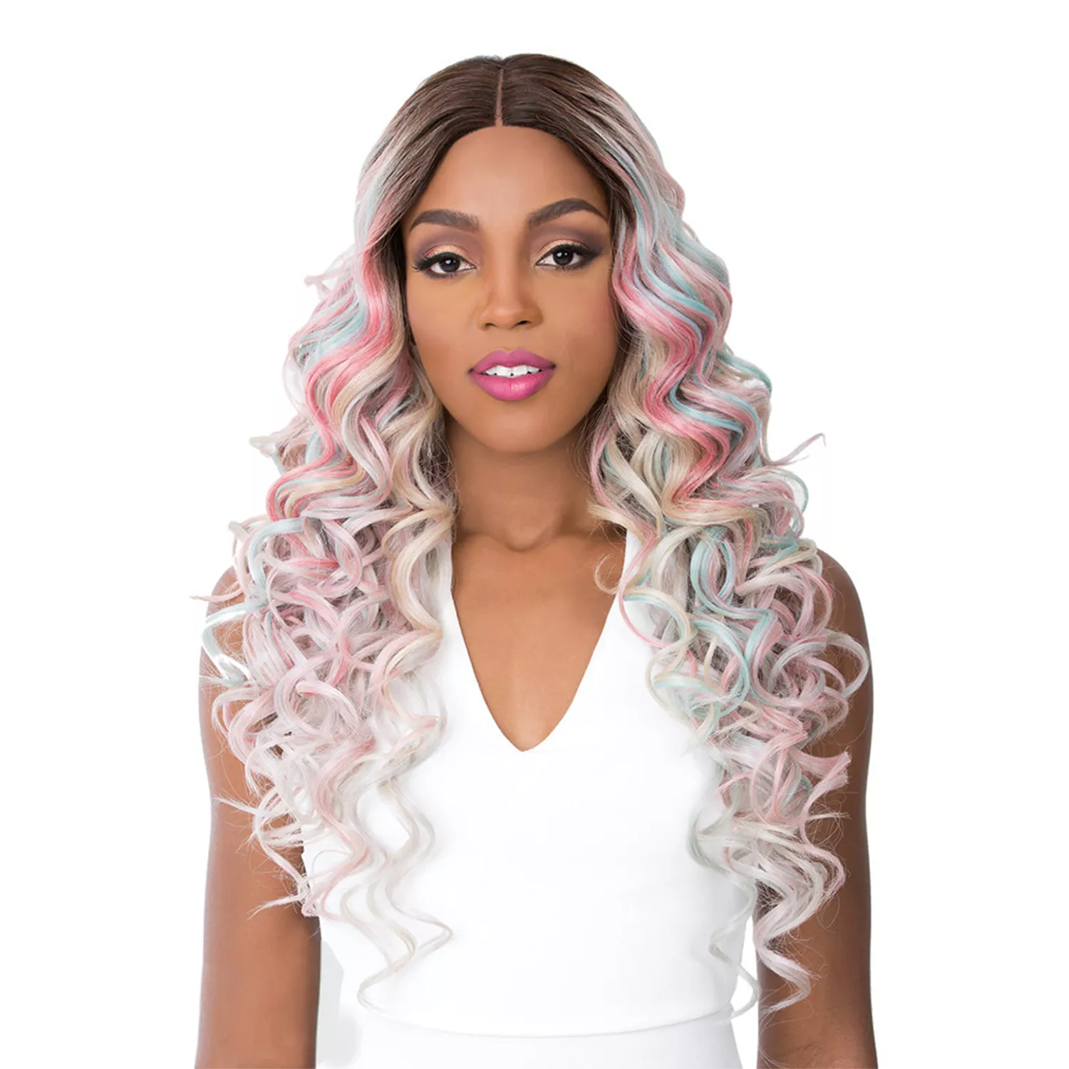 It's A Wig Swiss Lace Front Wig Houston-2 Prizm Color