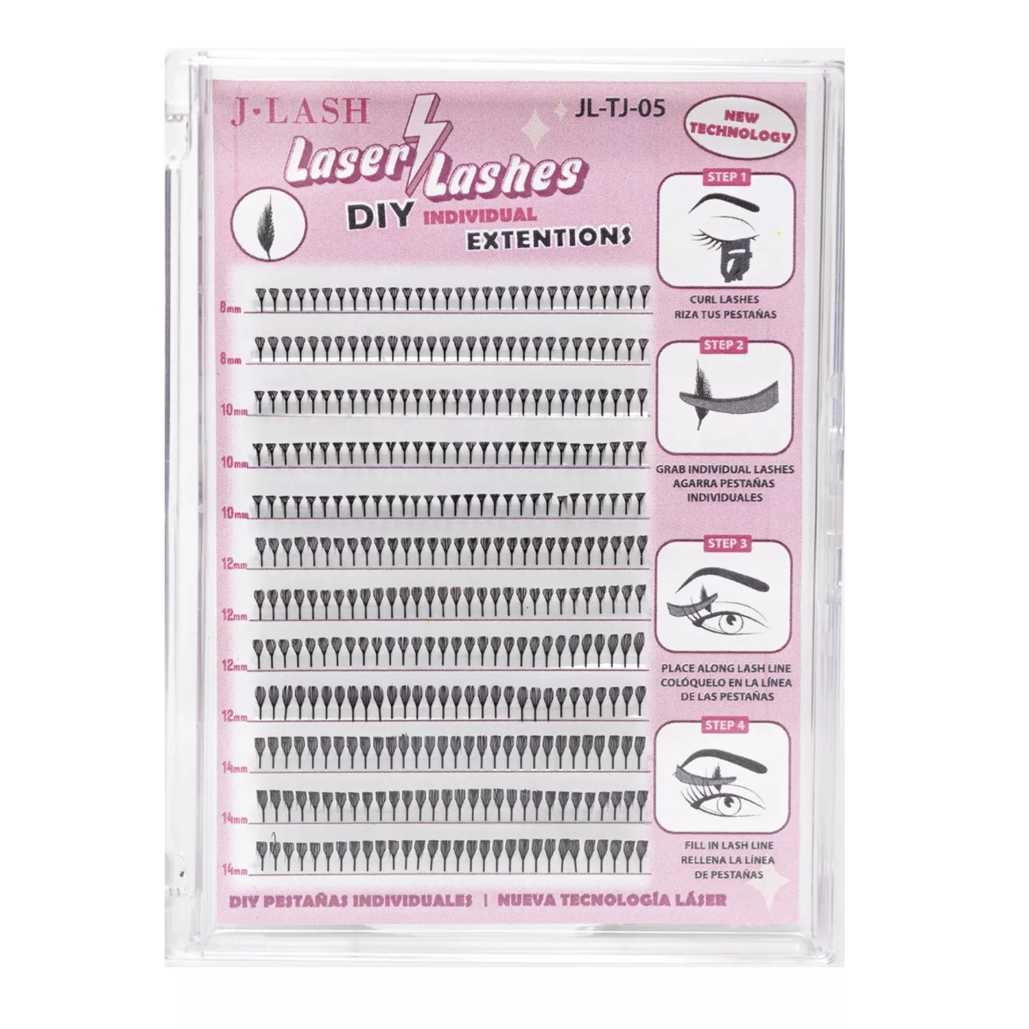 J Lash Laser Lashes DIY Individual Extensions 120pcs