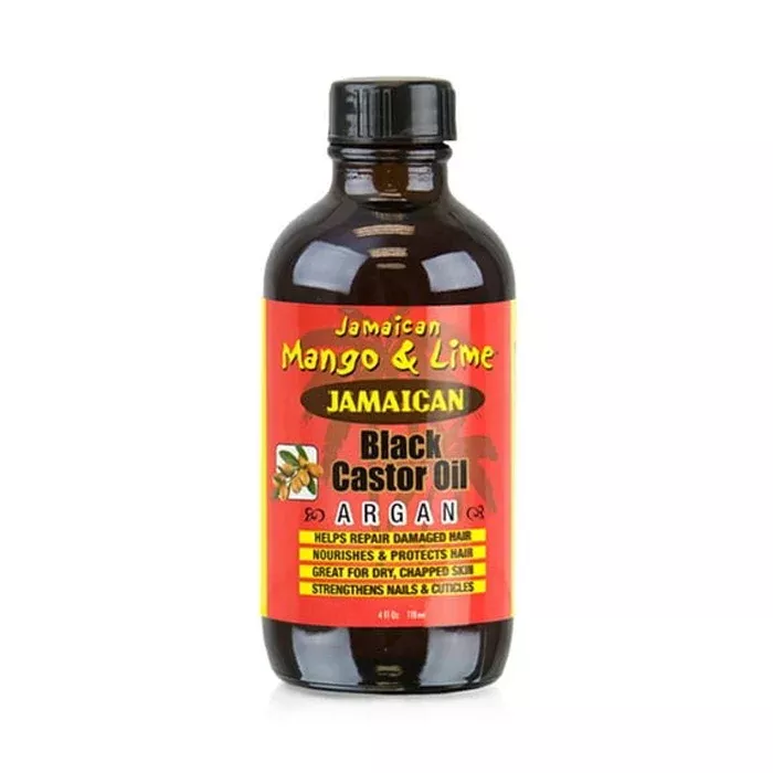 Jamaican Mango & Lime Black Castor Oil - ARGAN / AMLA 4 oz