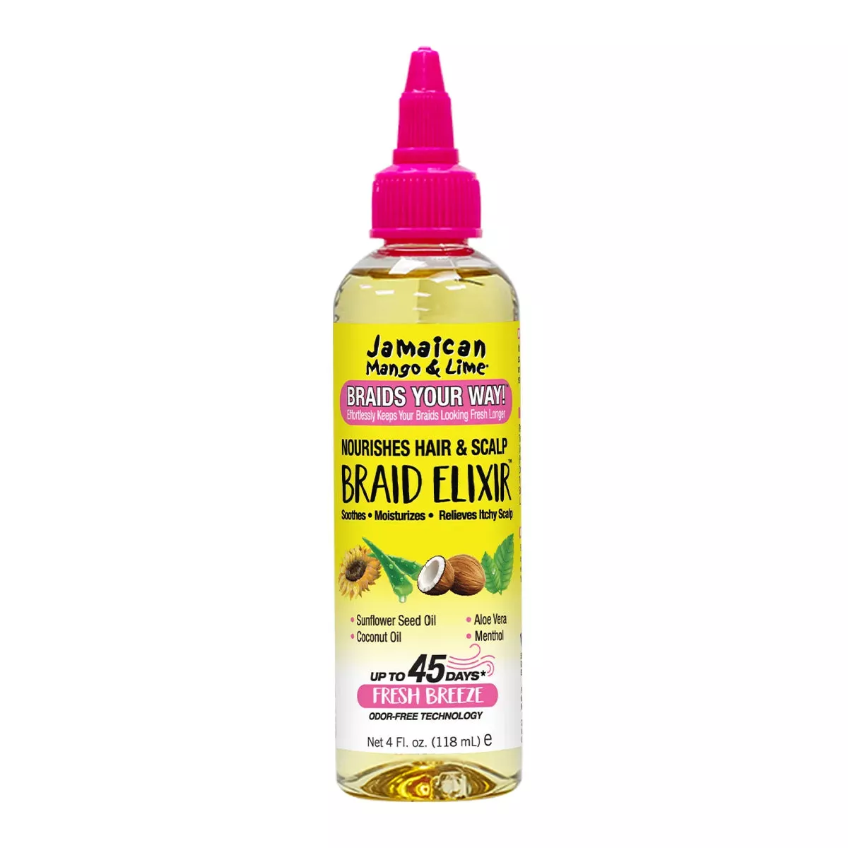 Jamaican Mango & Lime Braid Elixir 4oz/ 118ml