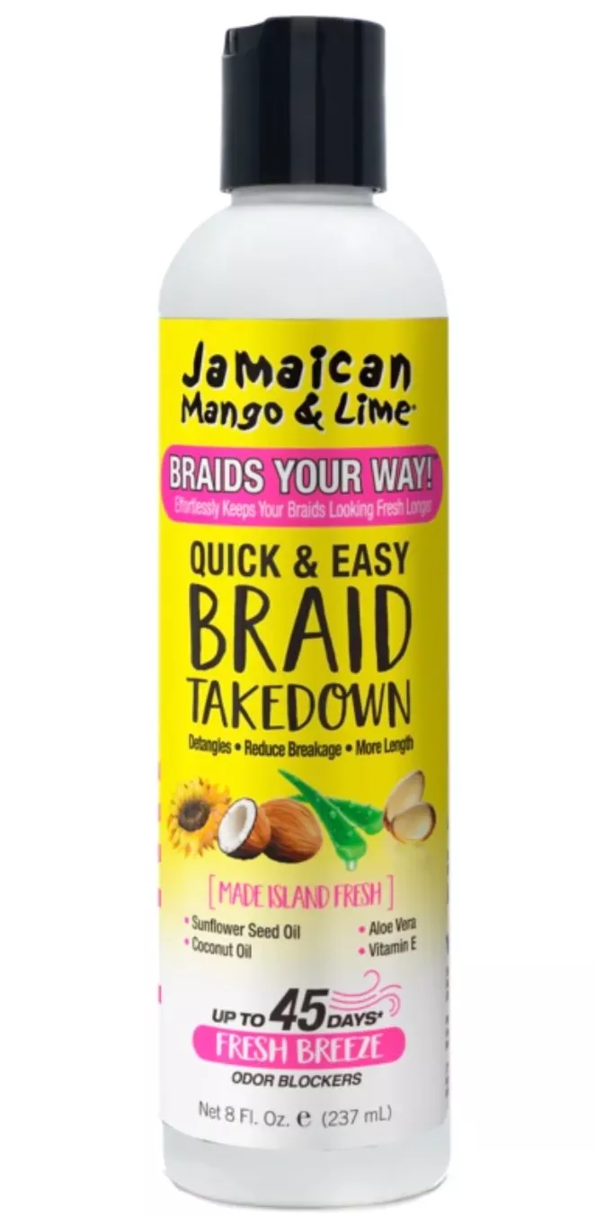 Jamaican Mango & Lime Quick & Easy Braid Takedown