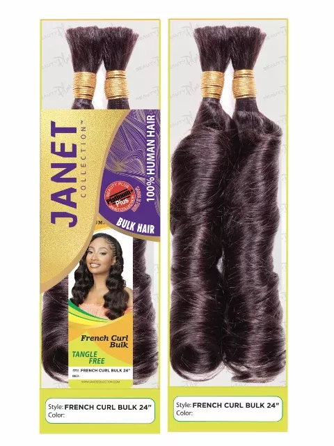 Janet Collection 100% Human Hair FRENCH CURL Bulk *FINAL SALE