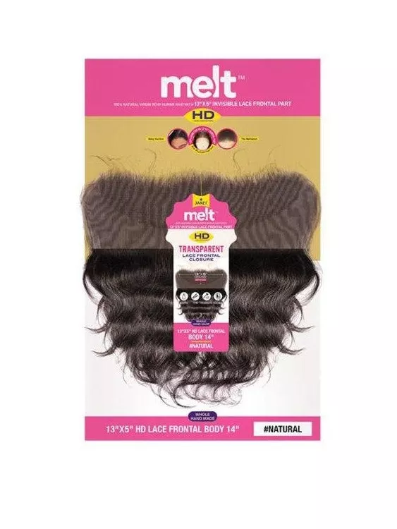JANET COLLECTION 100% VIRGIN HUMAN HAIR 13 "X4 " LACE FRONTAL CLOSURE - BODY WAVE