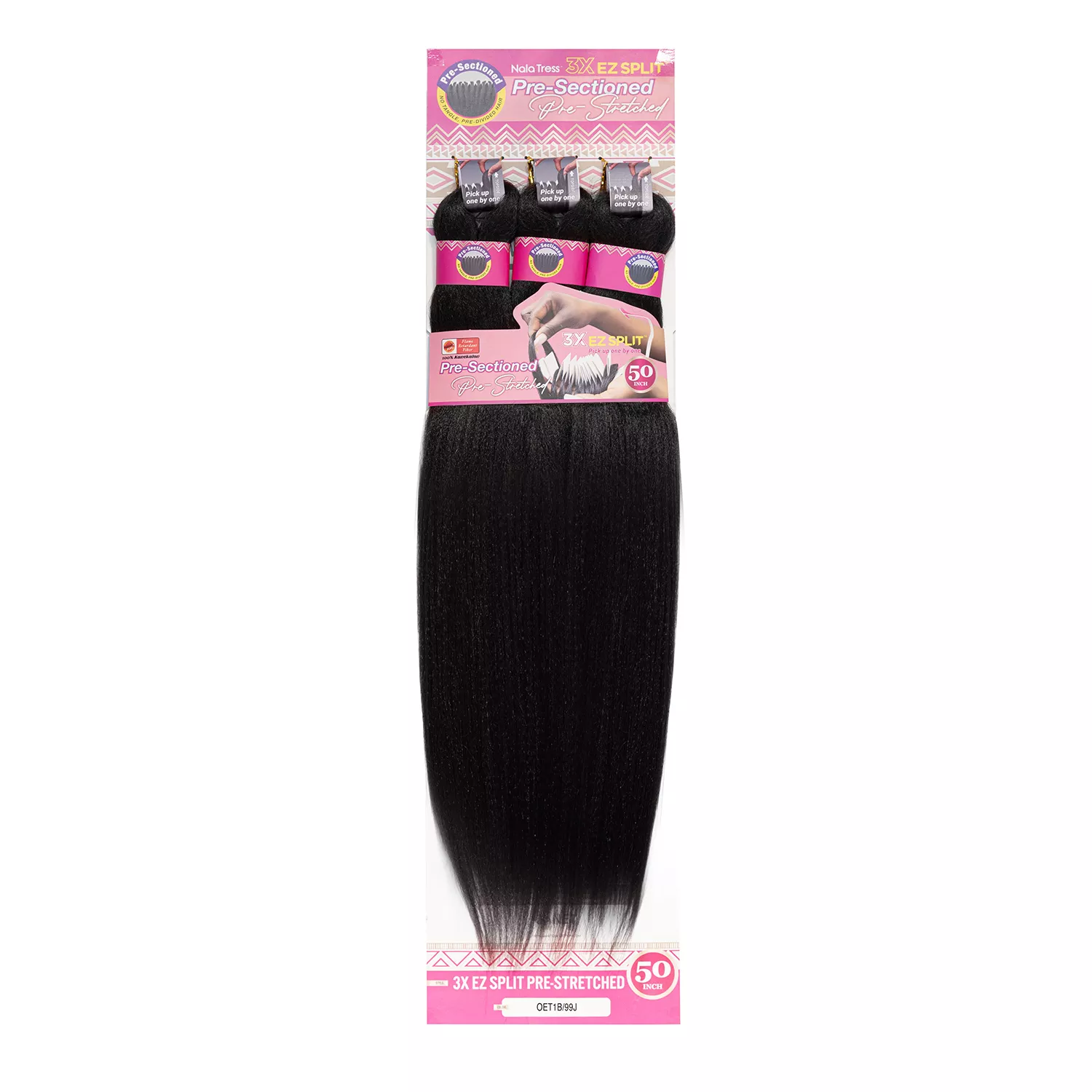 Janet Collection Braids Pre-Sectioned Nala Tress 3X EZ Split Pre-Stretched 50"