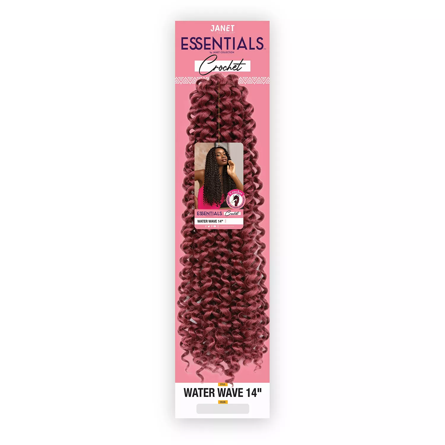 Janet Collection Crochet Braids Essentials Water Wave 14"