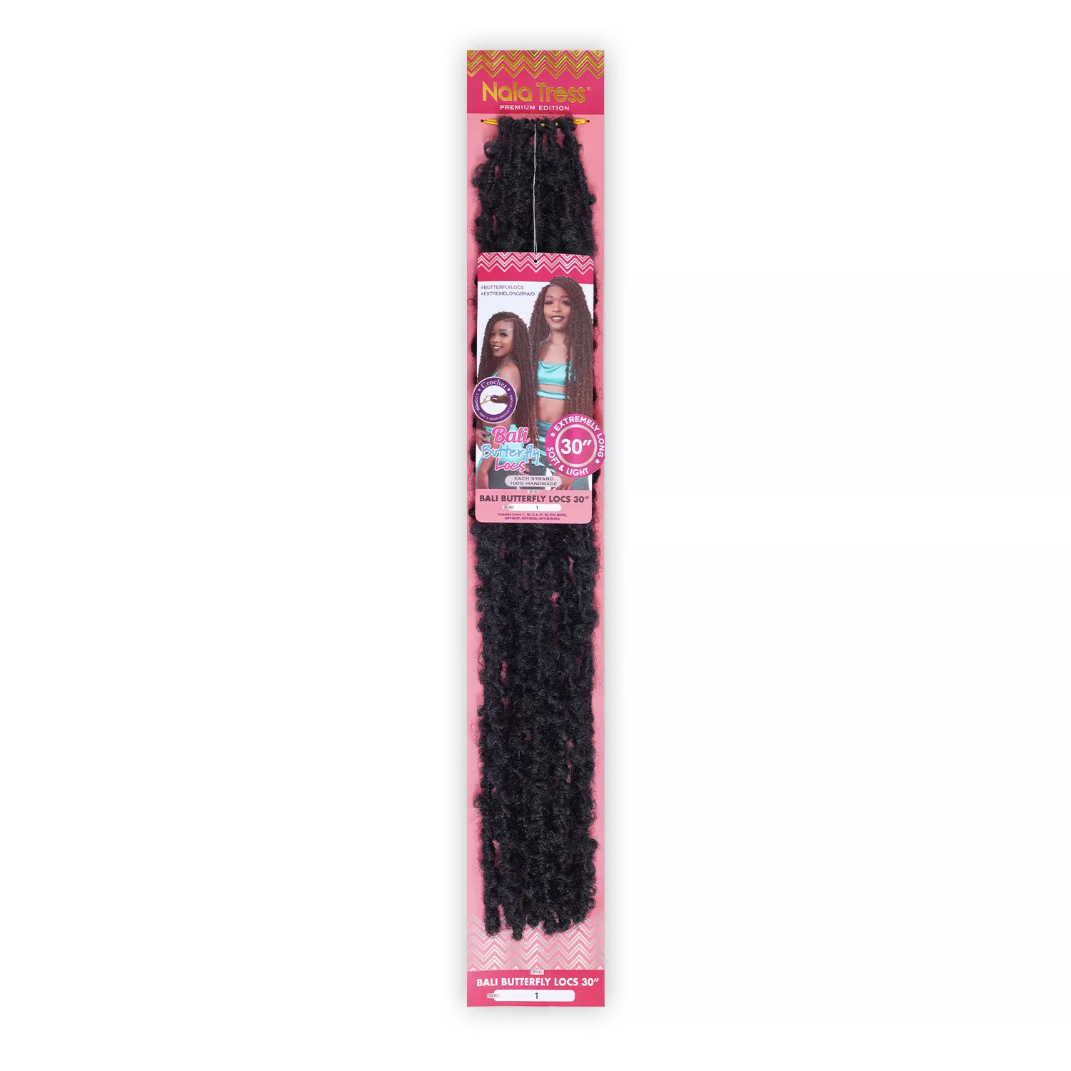 Janet Collection Crochet Braids Nala Tress Bali Butterfly Locs Braid 30"