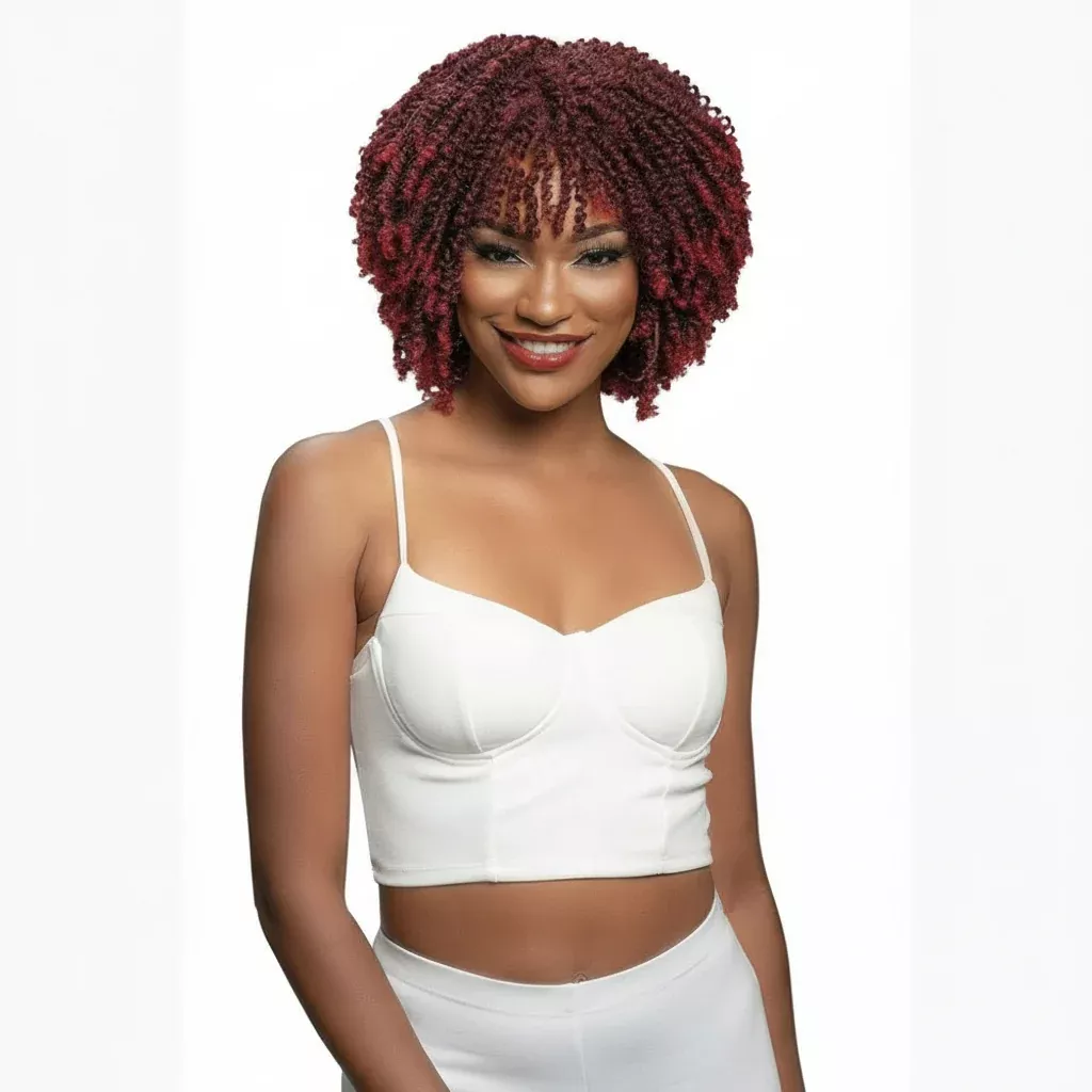 Janet Collection Curly Premium Synthetic Wig - NATURAL AFRO RETA