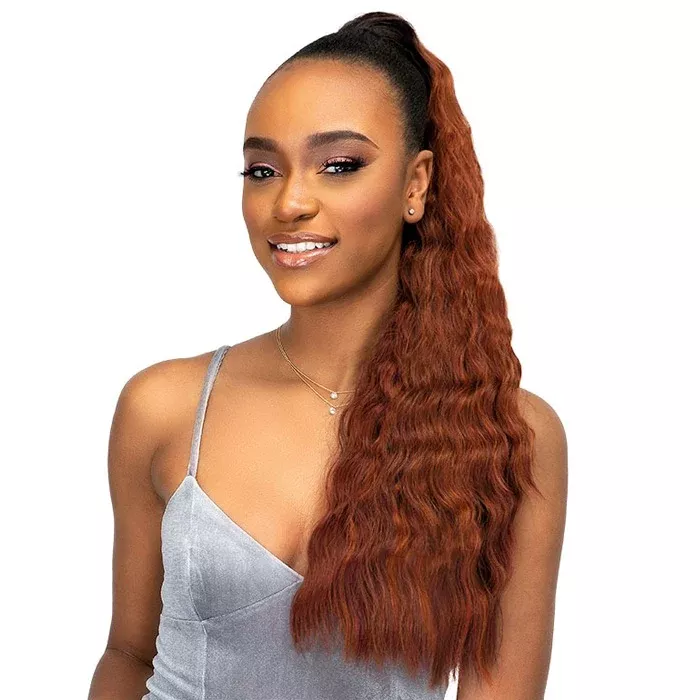 Janet Collection Everytime Noir Drawstring Ponytail - BANANA D/S
