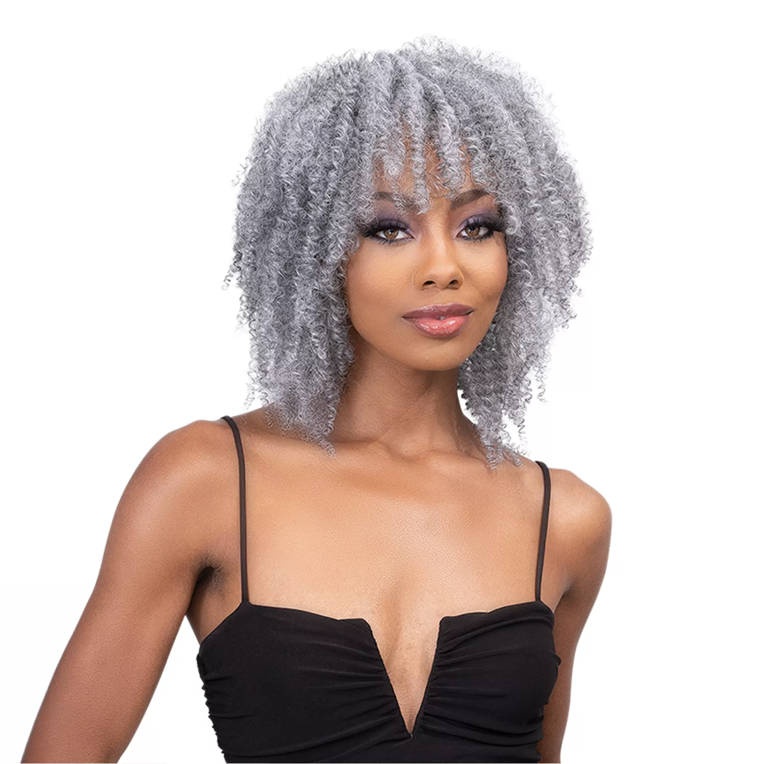 Janet Collection Human Hair Blend Weave Remy Illusion Afro 3pcs