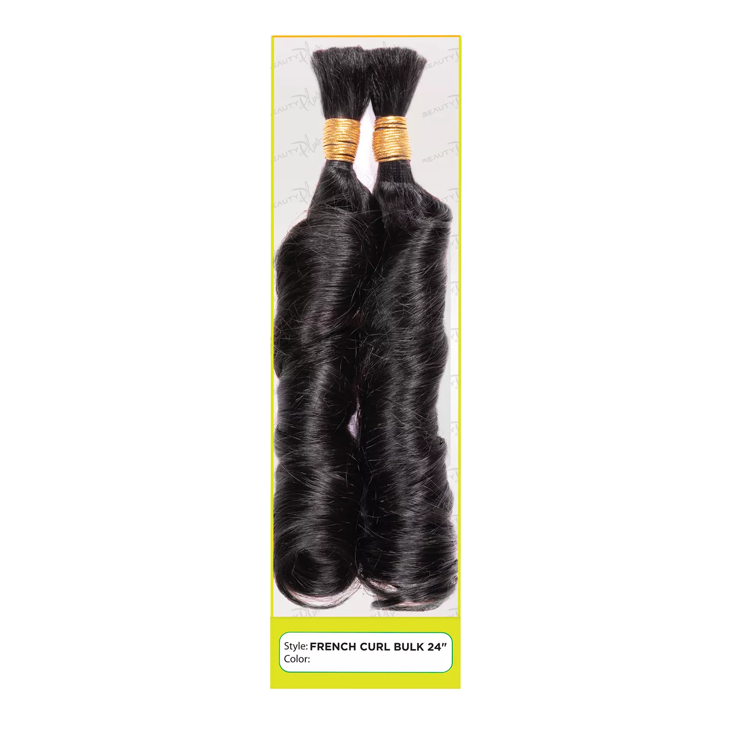 Janet Collection Human Hair Braids French Curl Bulk 2Pcs (18-24")
