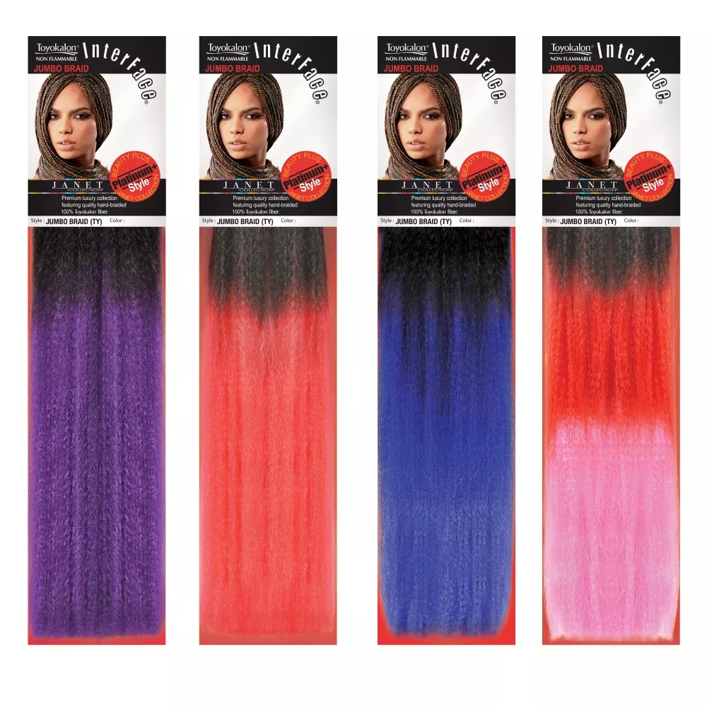 Janet Collection Interface Crochet Braid - OMBRE JUMBO BRAID (TY)