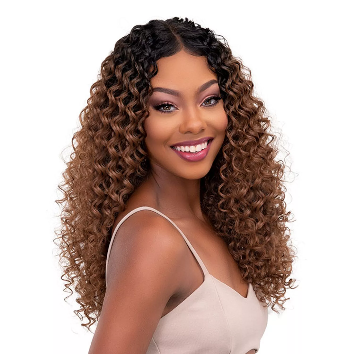 Janet Collection Melt Extended HD Swiss Lace Front Wig Dee