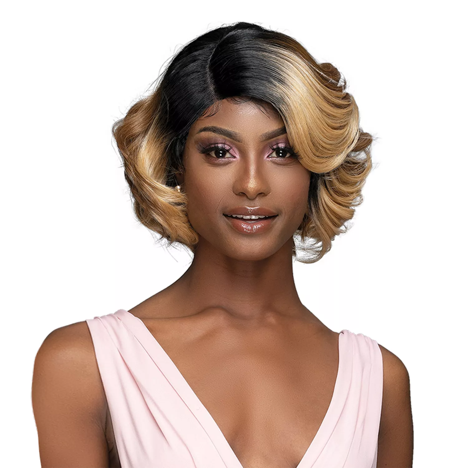 Janet Collection Melt Extended HD Swiss Lace Front Wig Raven