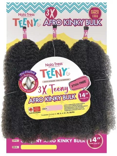 Janet Collection Nala Tress 3X AFRO KINKY BULK 14″
