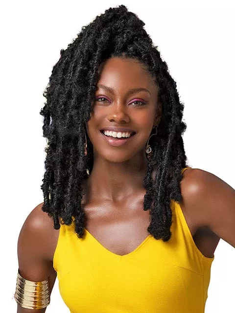 Janet Collection Nala Tress 3X BUTTERFLY FAUX LOCS Crochet Braid 10 12 14- 3XBTFFL10