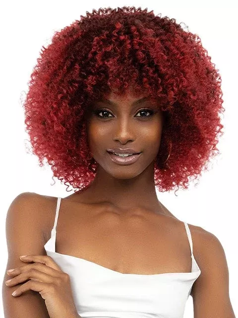 Janet Collection Natural Curly Premium Synthetic Wig - AFRO LEON
