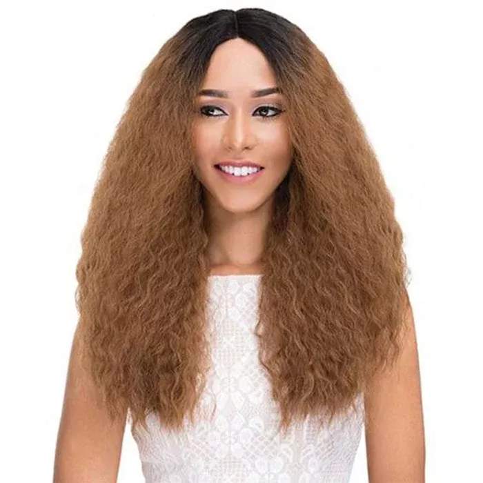Janet Collection Natural Super Flow Deep Part Lace Wig - FRENCH