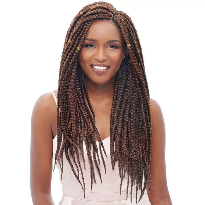 Janet Collection Noir Crochet Braid 3S MEDIUM HAVANAMAMBO BOX BRAID 24 Inch