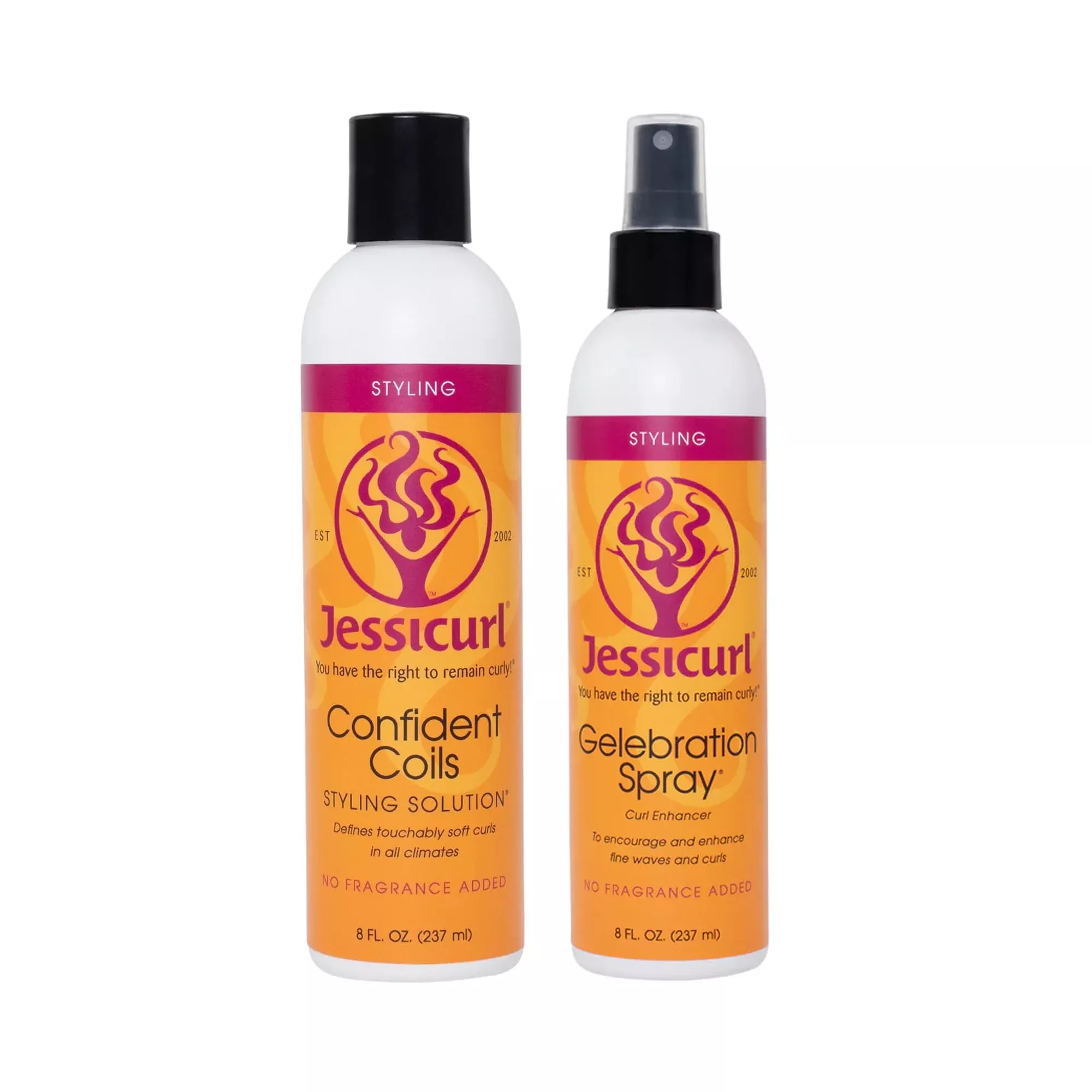 Jessicurl Confident Curls Styling Solution + Gelebration Spray Curl Enhancer Duo