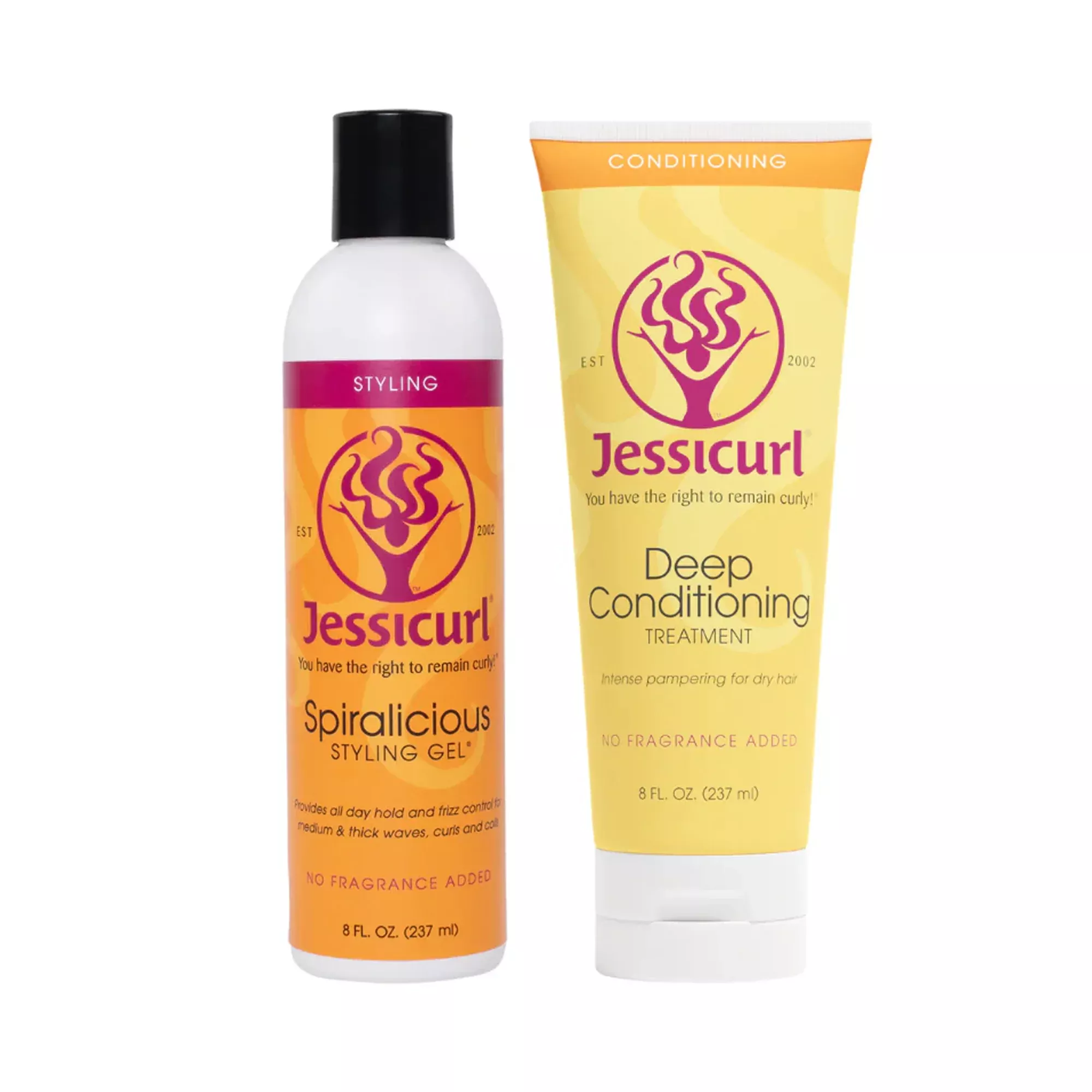 Jessicurl Spiralicious Styling Gel + Deep Conditioning Treatment Duo