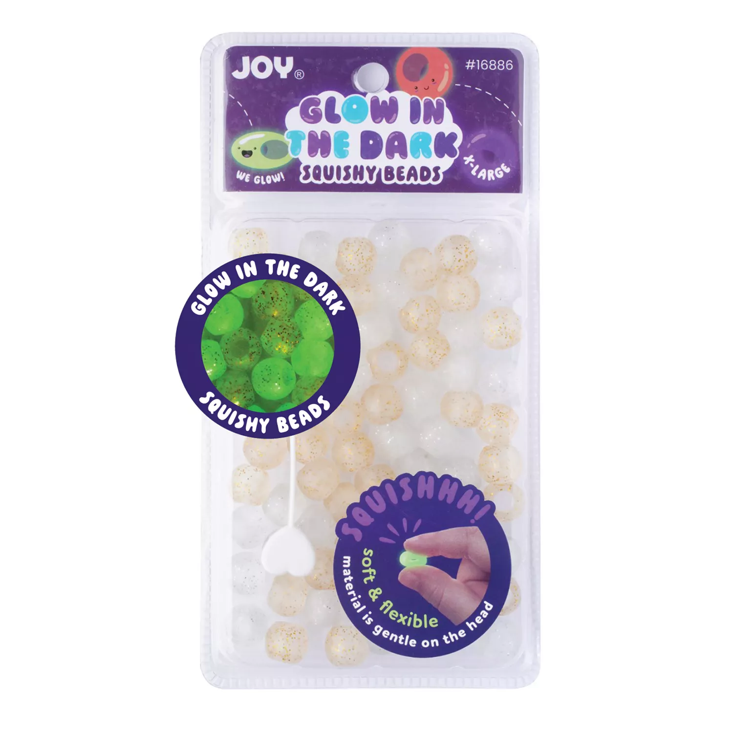 Joy Round Glow In The Dark Squishy Beads XL