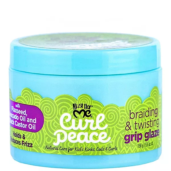 Just for Me Curl Peace Braiding and Twisting Grip Glaze 5.5oz