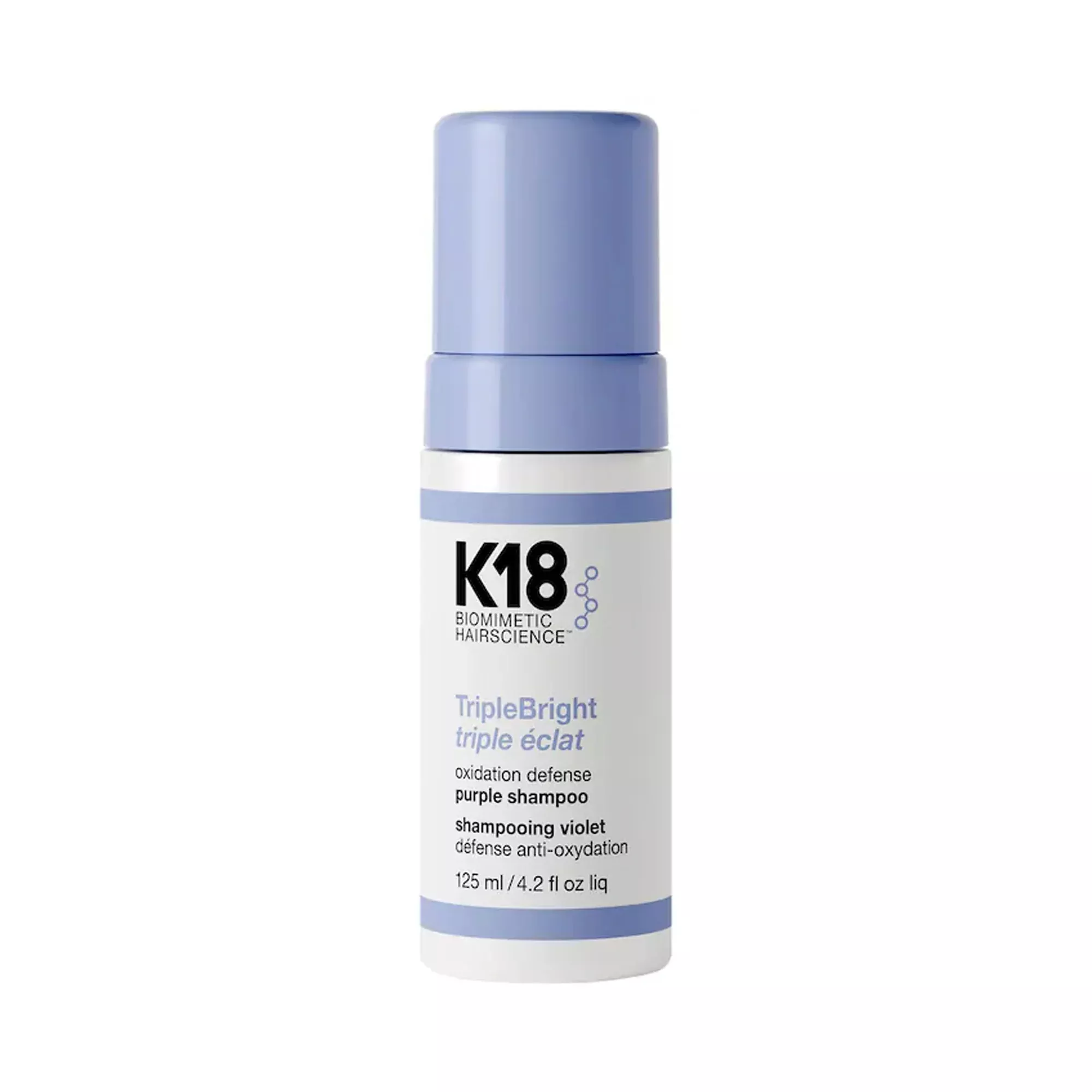 K18 Biomimetic TripleBright Oxidation Defense Purple Shampoo Foam