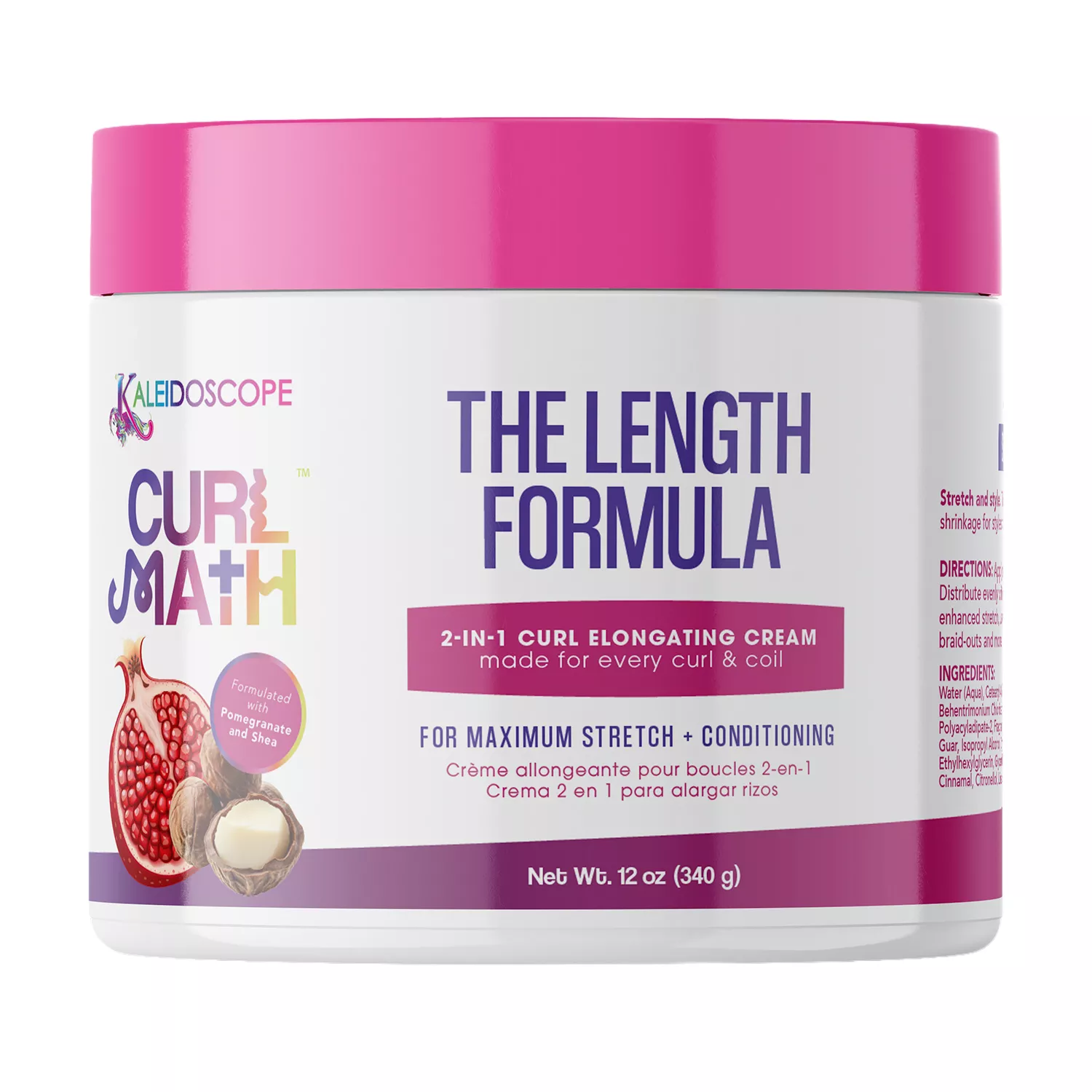 Kaleidoscope Curl Math The Length Formula 2 In 1 Elongating Cream 12oz/ 340g
