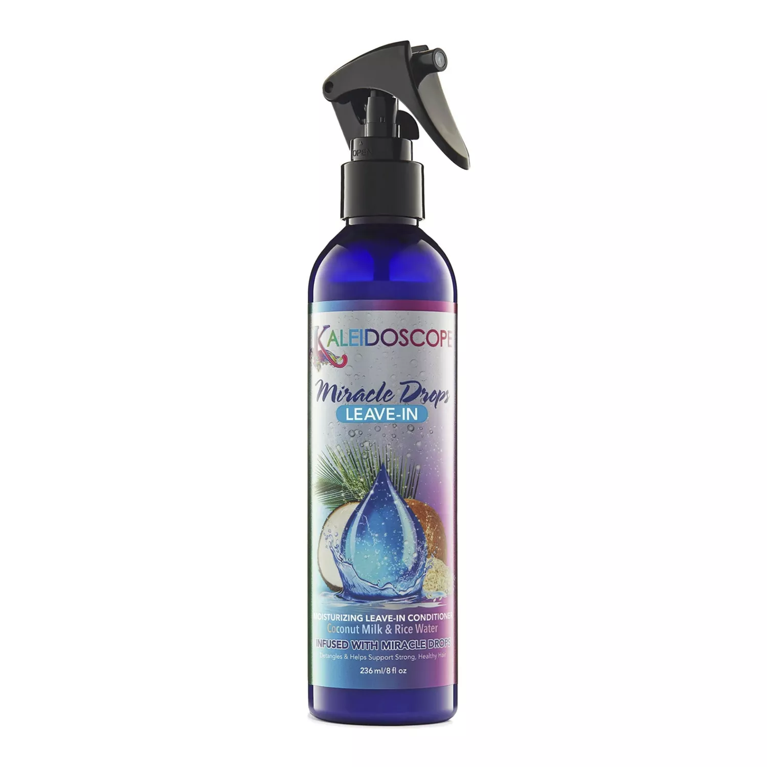Kaleidoscope Miracle Drops Leave In Conditioner Coconut Milk & Rice Water 8oz/ 236ml