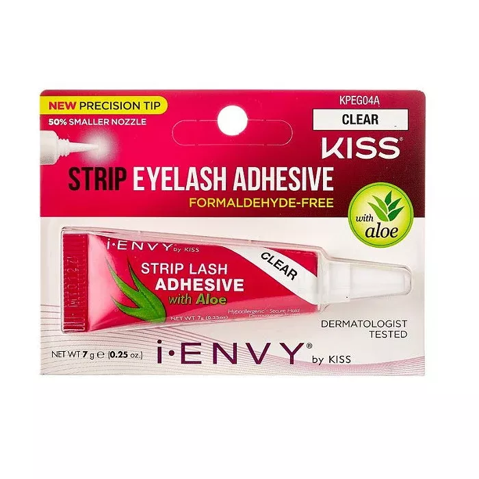 Kiss ALOE INFUSED STRIP LASH GLUE - CLEAR KPEG04A