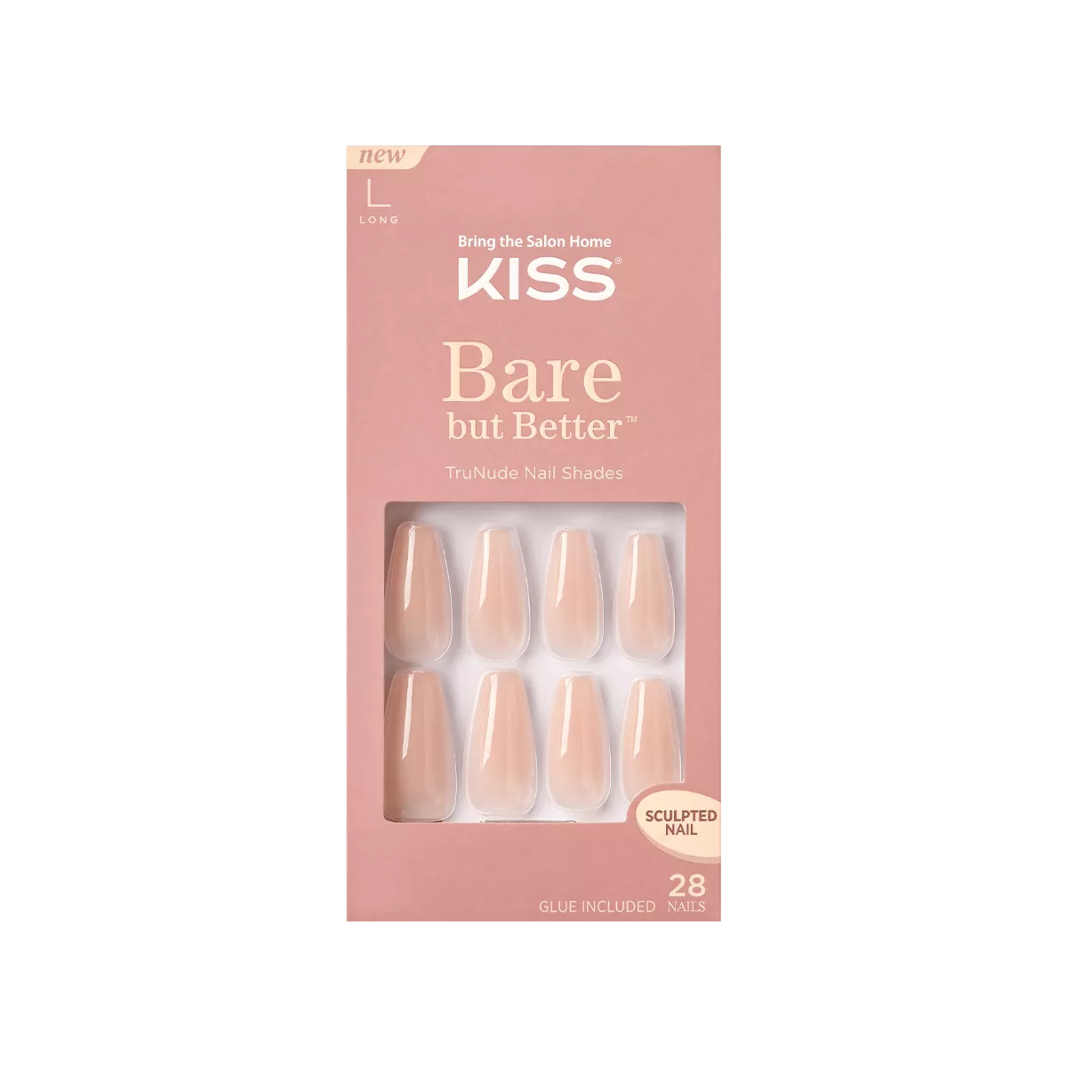 KISS BARE BUT BETTER NAILS NUDE DRAMA - BN02