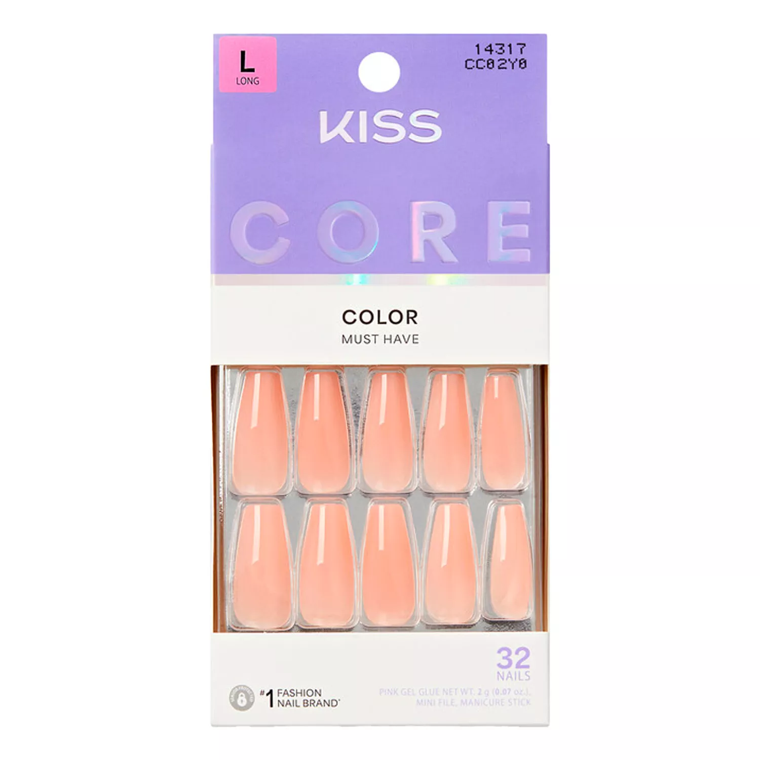 Kiss Core Color Nails 32 Nails