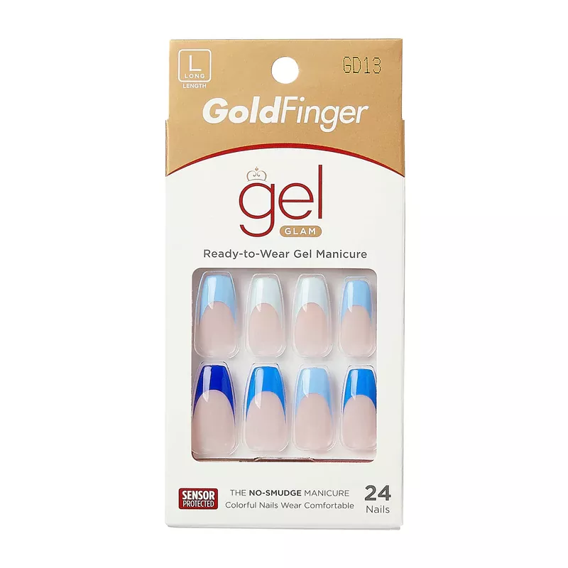 KISS GOLDFINGER GEL GLAM DESIGN NAILS - GD13