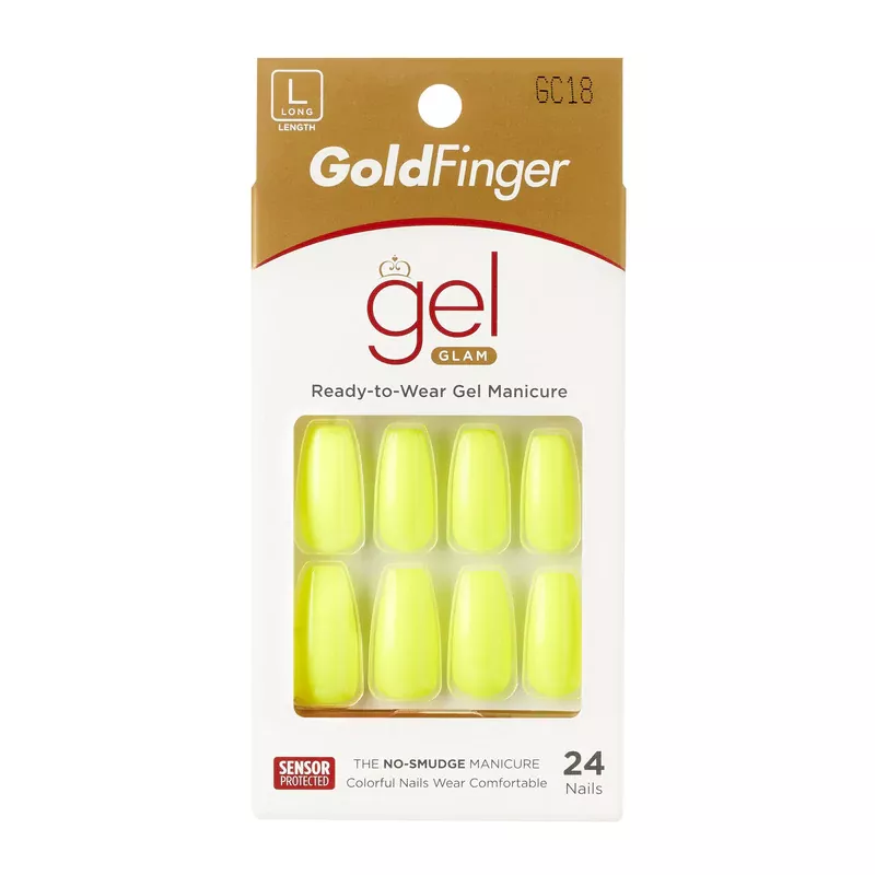 KISS GOLDFINGER GEL GLAM SOLID COLOR NAILS - GC18