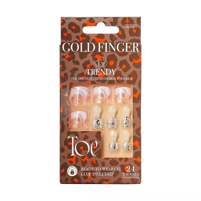 KISS GOLDFINGER SOLID COLORS TOENAILS PERFECT MATCH - GDT01
