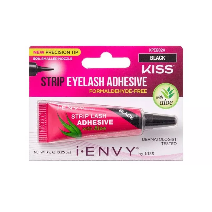 Kiss i-envy Strip Eyelash Adhesive- Jet Black KPEG02A