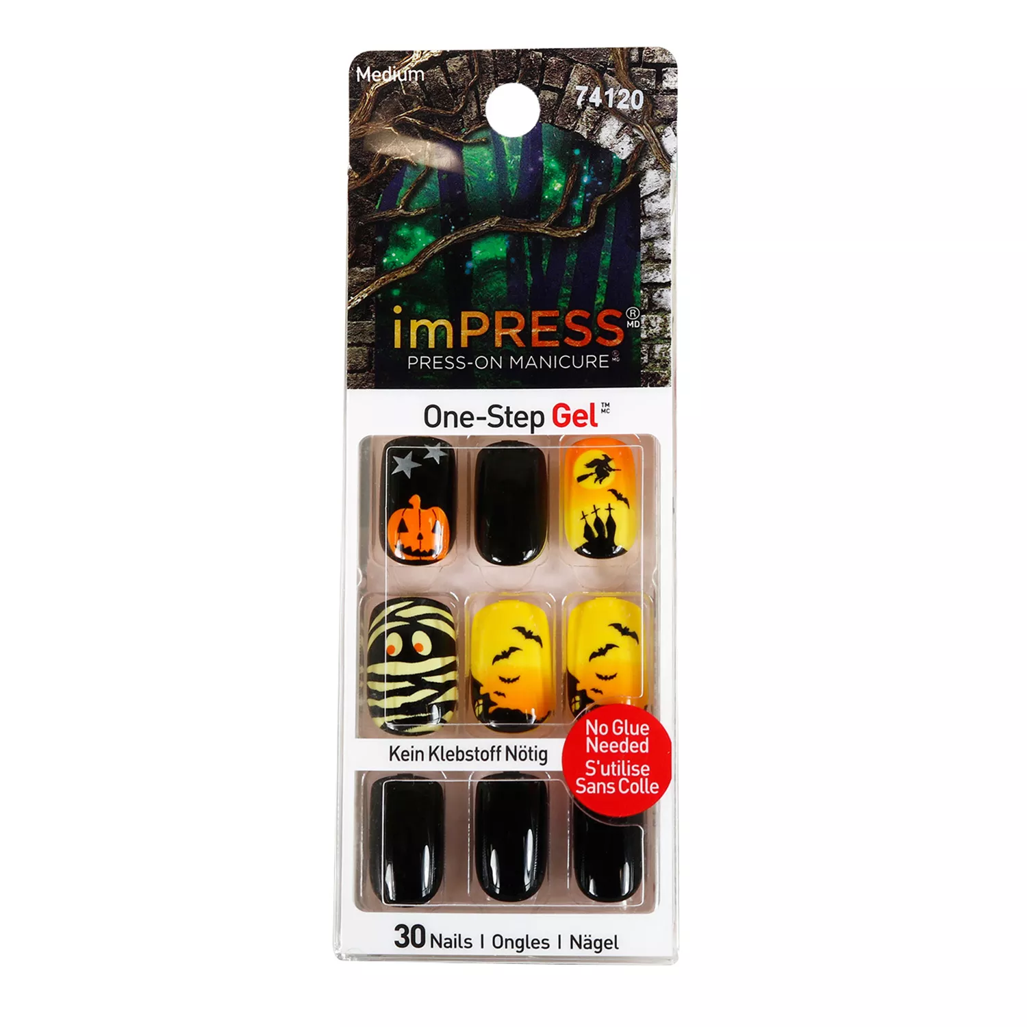 KISS imPress Press on Manicure One Step Gel 30 nails