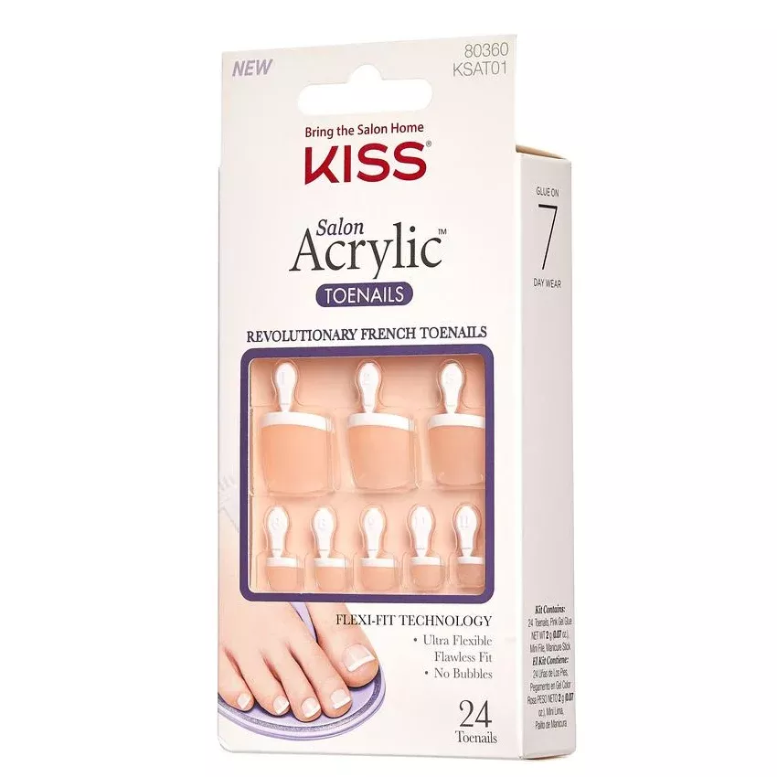 Kiss KSAT01 Salon Acrylic 24 Toenails