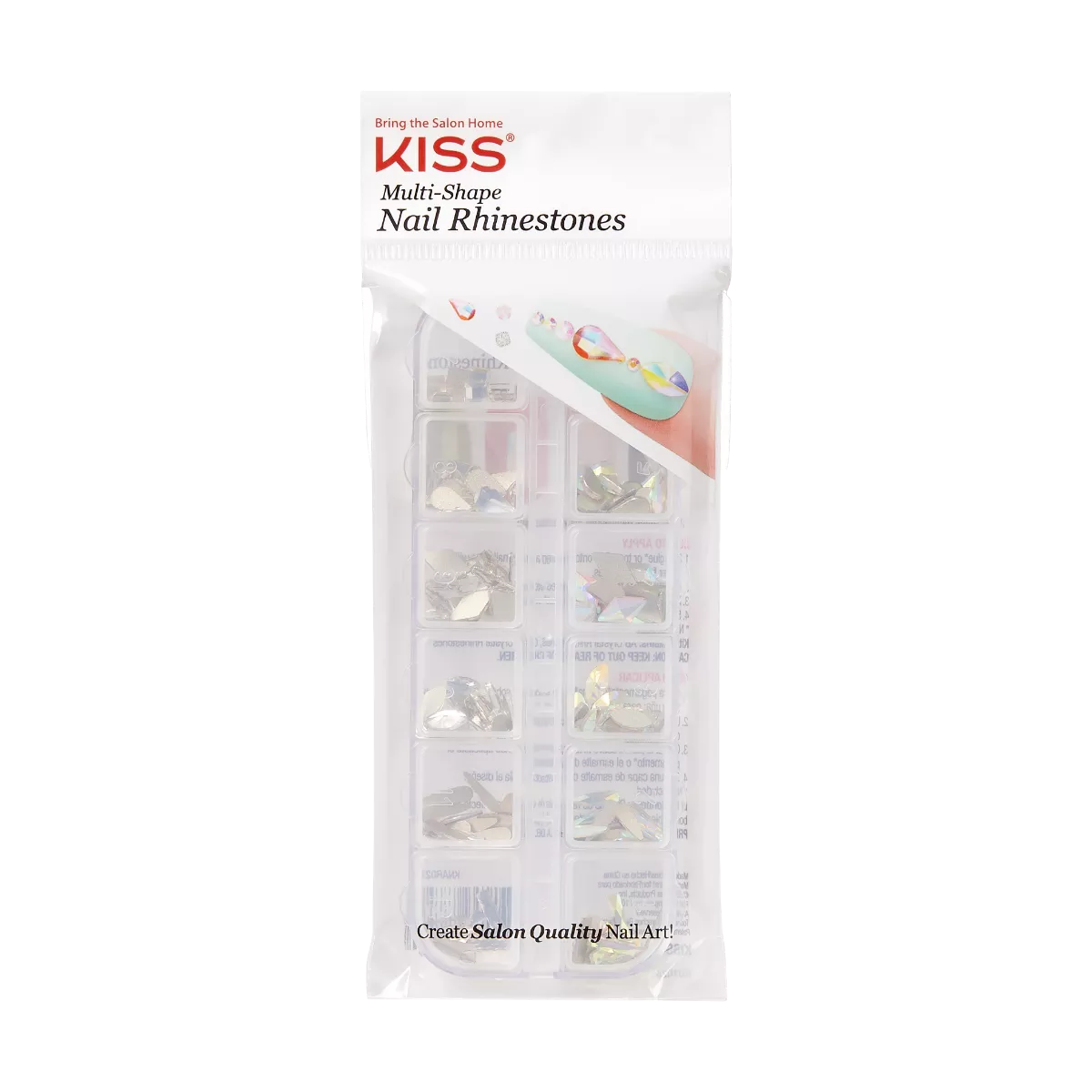 KISS MULTI SHAPE NAIL ART RHINESTONES - KNAR02