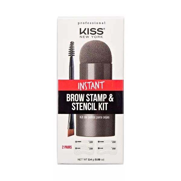 KISS NEW YORK PROFESSIONAL PROFESSIONAL INSTANT BROW STAMP & STENCIL KIT