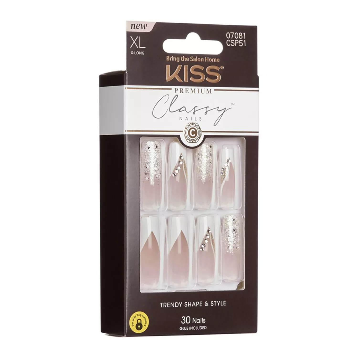 Kiss Premium Classy Nail 30 Nails Extra Long