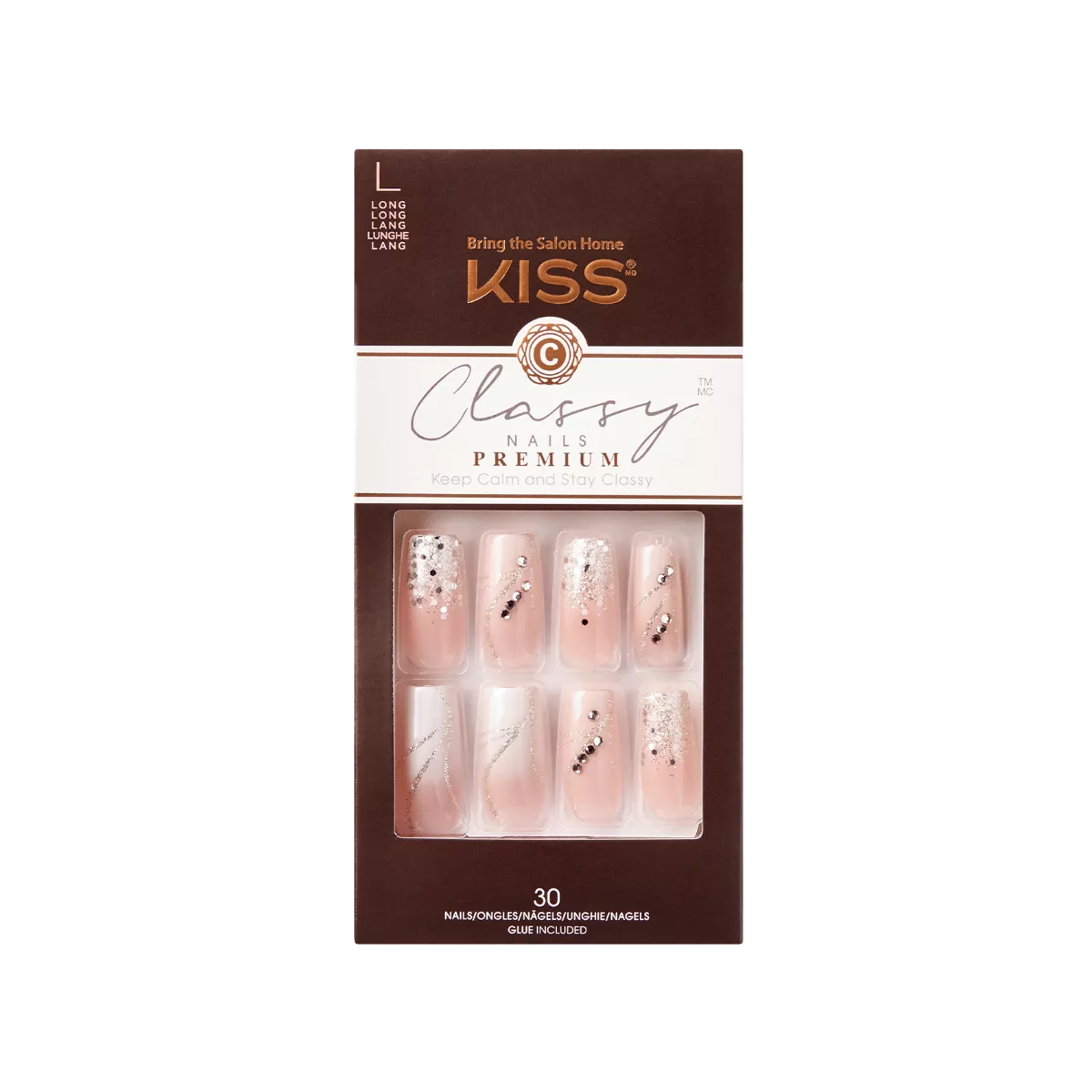 KISS PREMIUM CLASSY NAILS CRYSTAL CROWN - CSP03
