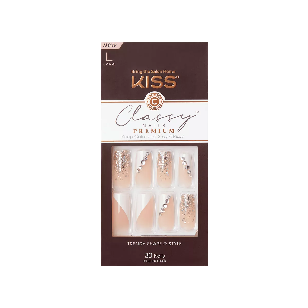 KISS PREMIUM CLASSY NAILS GORGEOUOS - CSP02