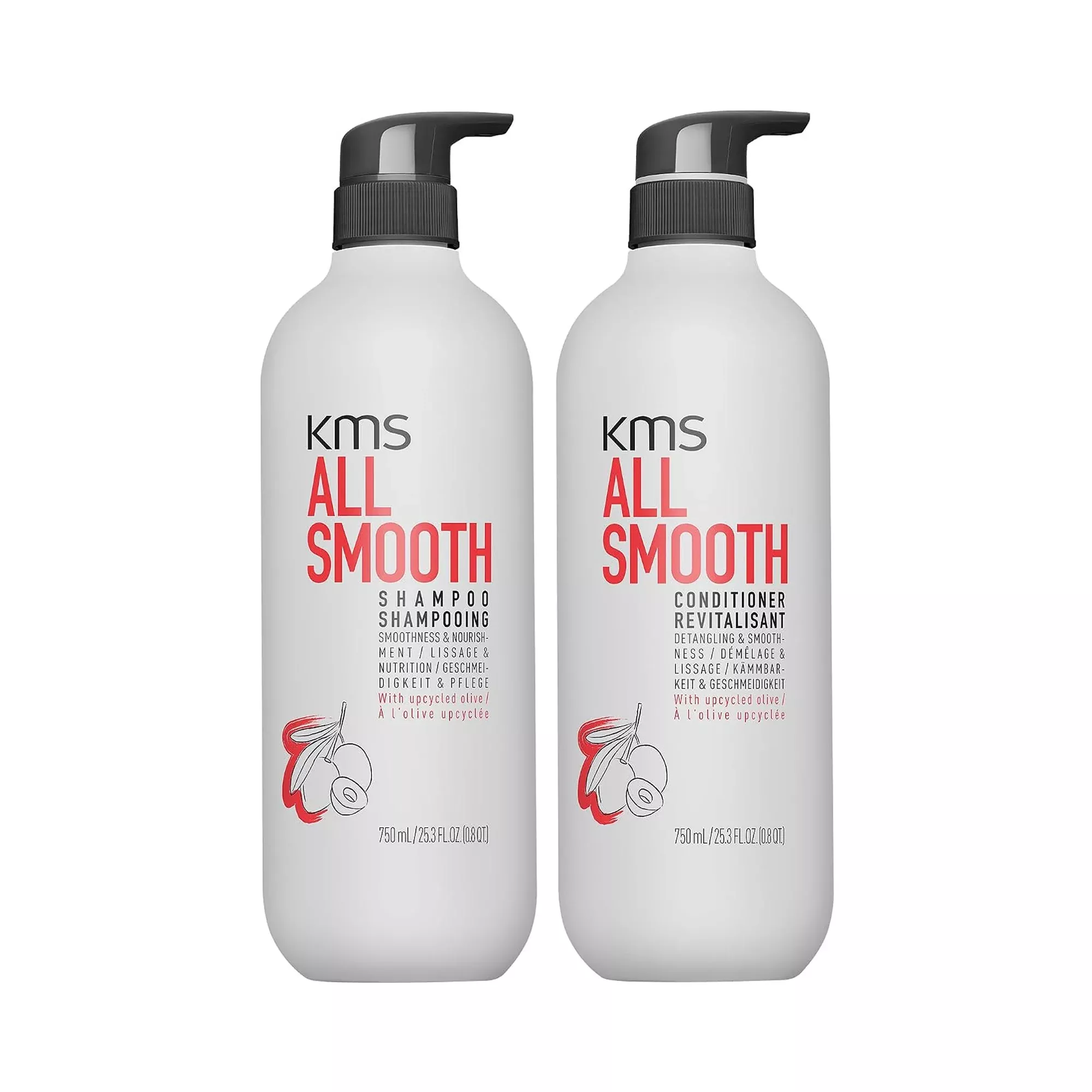 KMS AllSmooth Shampoo & Conditioner Duo - 25oz