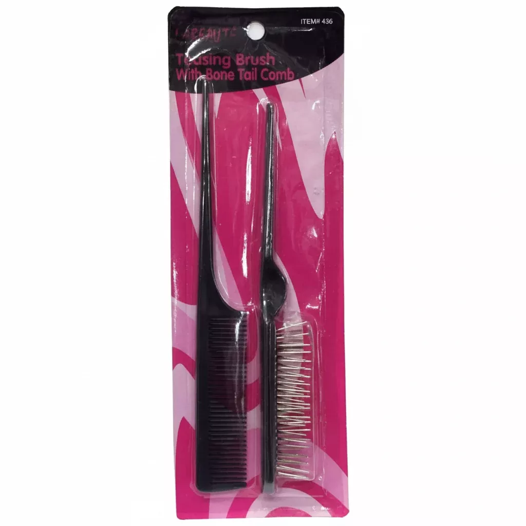 La Beaute Teasing Brush With Bone Tail Comb – 436