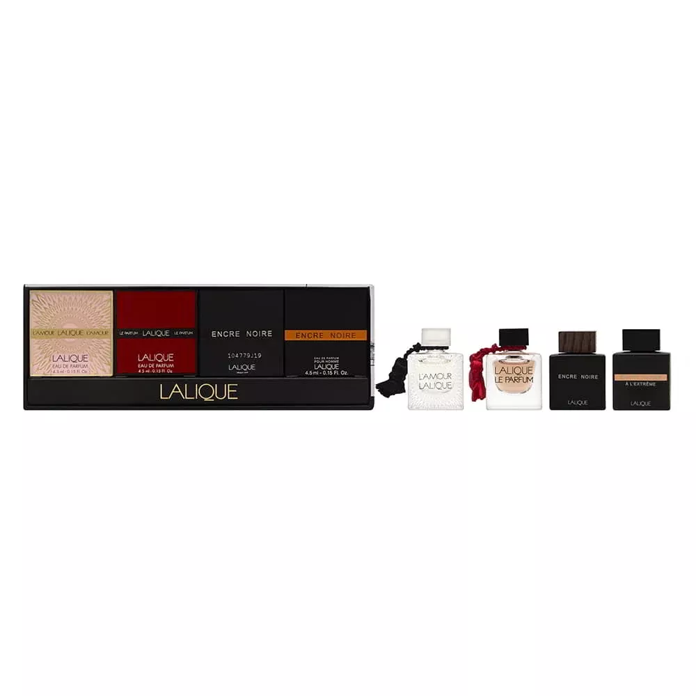 Lalique Coffret Miniature Collection 4 Piece Set